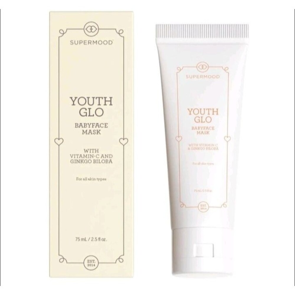 Supermood Youth Glo Babyface, Sea Buckthorn Rosehip Oil Dewy Skin Dry Mask 2.5o